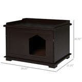 ZUN Wooden Cat House （Prohibited by WalMart） 68023583