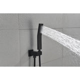 Shower system combo with hand shower, 16 inch shower head and tub spout W2287141166
