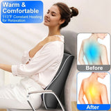 Back Massager with Heat 3D Kneading Massage Pillow Relaxing massage Full Body Massager for Back Neck 69722797