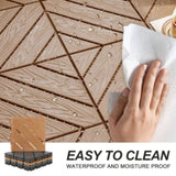 Plastic Composite Deck Tiles Set of 35pcs, Composite Decking Resist Rust, Water, Weather, Easy to 25240619