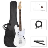 ZUN Full Size 6 String S-S Pickup GMF Electric Guitar with Bag Strap 10971819