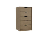 Dresser 42"H, 5 Drawers , Slim Storage Chest of Drawers, Natural Oak B097P350317