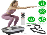 Vibration Exercise Machine With Resistant Bands Remote Control Whole Body Vibration Platform Workout 07214624