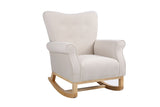 Baby Room High Rocking Chair Nursery Chair , Comfortable Rocker Fabric Padded Seat ,Modern High 38824496