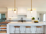 Gold Crystal Pendant Light Fixture Luxury Modern Kitchen Island Chandelier 5.11in Dining Room 56350511