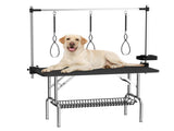 47'' Large Dog Grooming Table Stainless Steel Foldable Grooming Table for Dogs at Home Adjustable W3587P462651