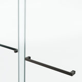 60*79" Frameless Double Sliding Shower Door, Double Shower Door, 3/8 SGCC Tempered Glass, T3177P320591