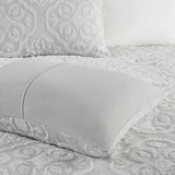 Full/Queen 3 Piece Tufted Woven Medallion Duvet Cover Set B035129155