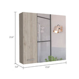 ZUN Sines Medicine Cabinet, Four Internal Shelves, Double Door -Light Gray B20092111