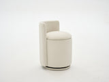 075-Velvet Fabric Swivel Accent Chair, Comfy Barrel Vanity Chair With Curved Backrest, Upholstered W527P557552