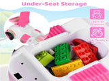 Kids Ride-On Sliding Car with Music Function, 3 Themes Sit-and-Scoot Toy for 19-36 Months 83420488