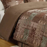 Cal King 4 Piece Brown Comforter Set B035P148264