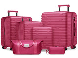 Luggage Sets 6 Pieces with Duffel Bags, Hardside Expandable Suitcases with Spinner Wheels TSA Lock, W3412P381206