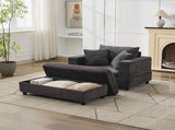 Chaise Lounge Chair Removable Storage Ottoman Accent Sofa Bed Upholstered Sleeper Couch Bed W1170P353053