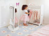 White, bow-patterned, MDF painted finish, 1-door, 1-shelf, rotatable 31262529