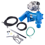 ZUN 12V 20GPM Portable Fuel Transfer Pump Gasoline + Oil Meter for Gas Diesel Blue 39279177