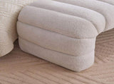 69.7"Wide Modern Upholstered Armless Bed Bench, Channel Tufted Couch Daybed Chaise, Chenille Ottoman W3098P308771