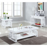 High Glossy White Rectangular End Table B062P153624