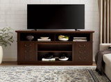 Retro TV Stand Storage for TVs up to 65'', Mid Century Modern TV Stand & Entertainment Center W2275P460426