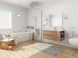 30" Wall Mounting Bathroom Vanity With Gel Sink, Soft Close Drawer W999102534