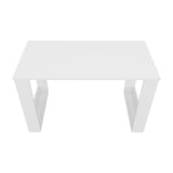 FM FURNITURE Aurora Writing Computer Desk with Ample Work Surface. White B128P283296