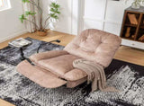 Natural brown recliner, reclining lazy mobile phone holder, large and comfortable reading W1170P183282