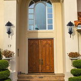 1-Pack Outdoor Wall Lantern Dusk to Dawn Sensor, Black Weatherrproof Exterior Light Fixture W1340P239407