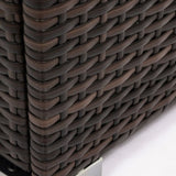 Wicker Fire Pit Column with Glass Wind Guard W853120911