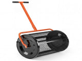 27"16" Lawn Fertilizer Spreader with Diamond Mesh Clump-Free Garden Compost Spreader - Orange 26960642