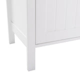 Double Doors Bathroom Cabinet White 91618013