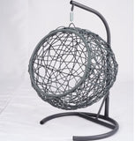 Cat Swing Bed with Stand & Cushion, Cat Egg Chair with Rattan Wicker Appearance, Indoor Hanging 14762130