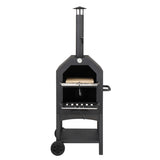 Outdoor Wood Fired Pizza Oven with Pizza Stone, Pizza Peel, Grill Rack, for Backyard and Camping 53882789