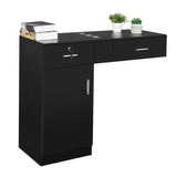 15 PCT E0 Particleboard Pitted Surface 2 Drawers 1 Lock 1 Door 3 Hair Dryer Salon Cabinet BlackSame 93533597