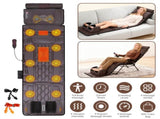 Multi-Functional Full Body Massage Mat with Flannel/PU Leather Surface, Shiatsu Neck Foot Massagers, 88731027