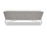 Rowan 63.5" Rope Barrel Back Patio Conversation Loveseat Sofa, Optic White Acrylic B2719P245981