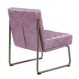 Wisteria Accent Chair with Metal with Sled Base B062P209156