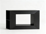 Modern Square Open-Frame Console Table with Side Storage Shelves, RGB LED Lights, APP & Remote 69665592