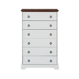 ZUN Modern 6 Drawer Dresser, Dressers for Bedroom, Tall Chest of Drawers Closet Organizers & Storage W2275P149119