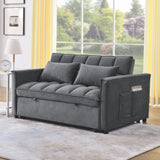 Sleeper Sofa, Convertible Sofa, Recliner, Bed, 3-in-1, 3-Position Adjustable Backrest, 2-Seater 02898067