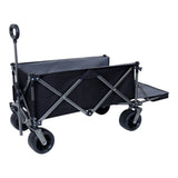 Collapsible Folding Wagon 300L,49" Extra Long Collapsible Wagon with Tailgate, All-Terrain 7"x 4" W321P269236