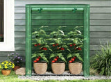 Green Portable Mini Greenhouse 39"x20"x59" Tool-Free Assembly PE Grid Cover Grow Tent for Balcony 84946801