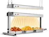 HT-24H US Standard 110V 750W Food Warmer Silver Stainless Steel Dual-Mode 52895610