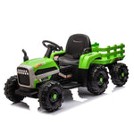 ZUN Ride on Tractor with Trailer,24V Battery Powered Electric Tractor Toy, 200w*2motor W1396P144514