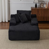 Oversized Chaise Lounge Chair Cozy Cloud Couch, Modern Plush Corduroy Upholstered Sleeper Sofa 98372828