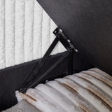 Living Room Square Tufted Upholstered Oversized Accent Ottoman with Storage Box,Large-White. W1708P291243