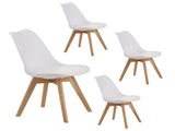 Set of four dining chairs, medieval modern style dining chairs for kitchen and dining room, with W3851P457787