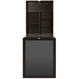 Brown wall mounted office desk 77862636