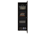 Deftones Storage Cabinet with 4 Shelves for Clothes and Accessories, Modern Design, Walnut B128P485410