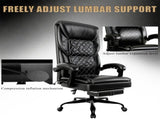 Gaming Chair, Office Chair Inflatable Lumbar Support, Ergonomic Comfortable Wide Computer Chair 61925163