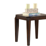 Walnut End Table with Tapered Leg B062P189186